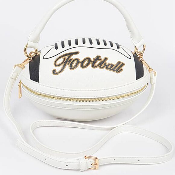 Private Label Handbags - Football Crossbody / Clutch Handbag
